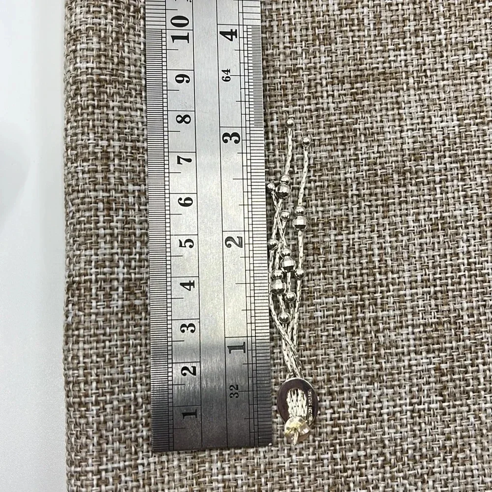 ATI Thailand Vintage 925 Sterling Silver Beaded Feather Tassel Earrings - Picture 8 of 9